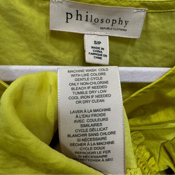 Petite Small Canary Yellow Philosophy Blouse - Picture 5 of 15